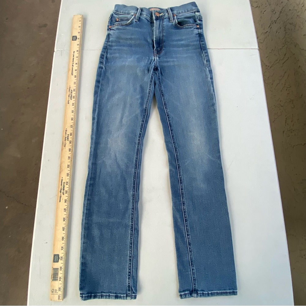 Mother Dazzler Ankle Jeans Size 25 Mid Rise Slim Blue Denim Made USA healing jar